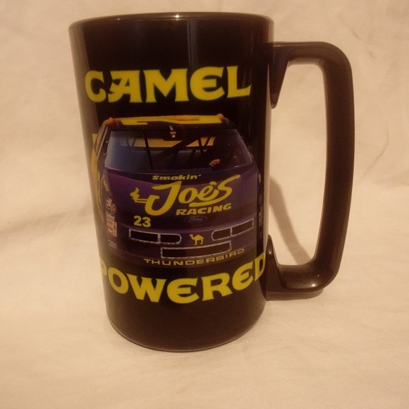 VINTAGE CAMEL JOE RACING  PLASTIC COFFEE MUG - Picture 1 of 2